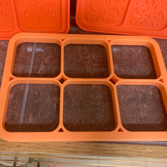 Pampered Chef Ice Cream Sandwich Maker Mold, Silicone & Nylon, Orange, #2493 - Picture 5 of 11